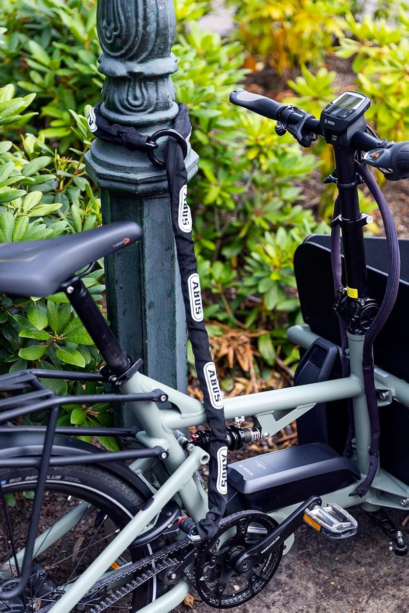 Abus Frame Lock Insert Chain - Adaptor Chain 2.0 6KS - Chain for Secondary Bike Security - 6 mm Thick - 130 cm Long - Black - Image 1